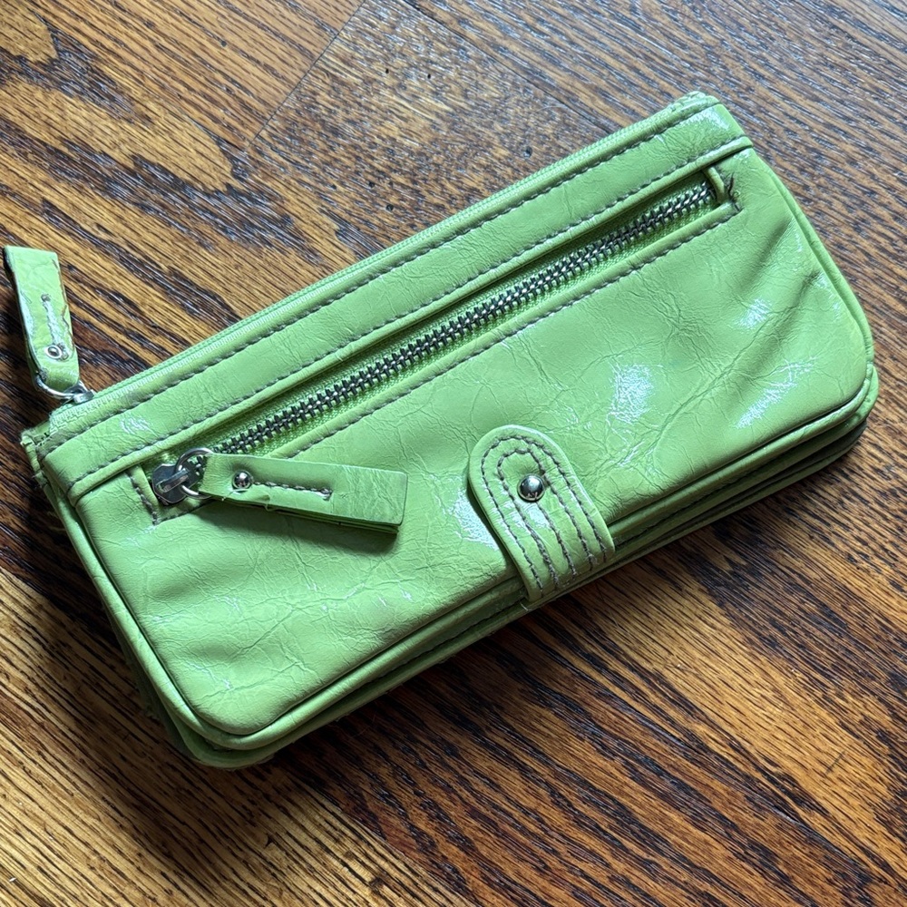 Lime Green snap Wallet